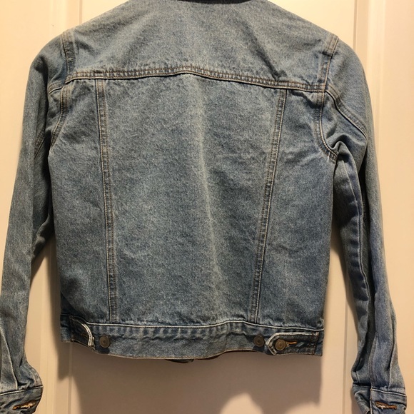 SALE Style & Co.  Denim Jacket Petite Crop Cut/Hip - Picture 3 of 4